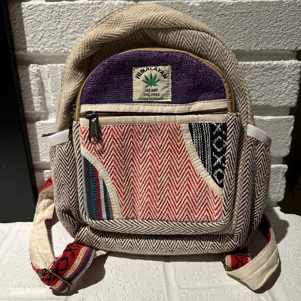 Himalayan Hemp Multicolor Backpack - image 1